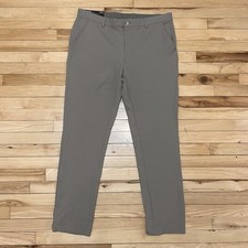 Greg Norman Mens Golf Performance Stretch Classic Fit Pant Khaki Gray 36x32