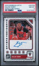 2023 PANINI DONRUSS OPTIC SIGNATURE SERIES #SSTER DALEN TERRY PSA 8 AUTO