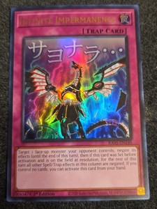 infinite cards yugioh price Impermanence (UR) - RA01-EN075 - Ultra Rare creating huge tempo swings and intense back Supreme King Gate Infinity Price