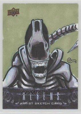 2018 Upper Deck Aliens Movie 1/1 Oscar Chavez #SKT Auto Sketch p1l