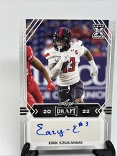 2022 Leaf Draft Erik Ezukanma Rc Rookie Auto No. BA-EE1 WR