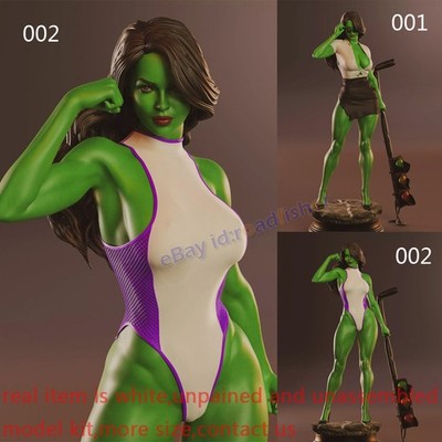 She-Hulk Woman 1/12 1/8 1/6 1/3 Model Kit Unpainted Unassembled 3D Print 2 Ver.