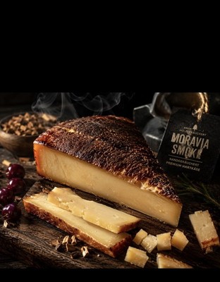 Bergkäse geräuchert | Würzig & mild rauchig Premium Feinkost Kirschholz400g 