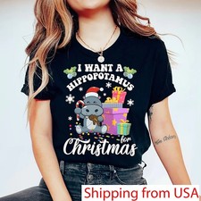 I Want A Hippopotamus For Christmas Shirt, Christmas Shirt, Gift For Christma...