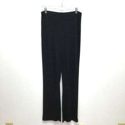 VTG Cache Pull On Pants Womens Black Rayon High-Rise Elastic Waist 12 NWT