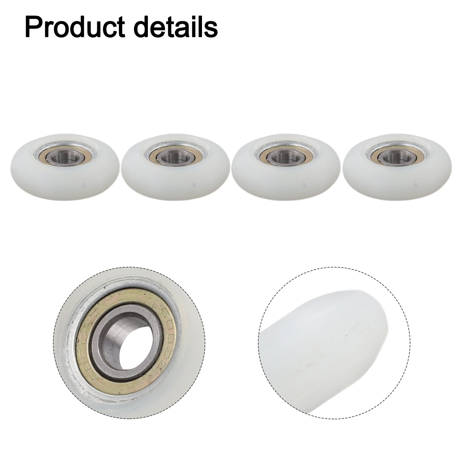 For Rowing Machine Accessory 4PCS Cushion Wheel Bearings With 34mm Diameter