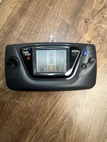 SEGA Game Gear Handheld Console Black Model 2110G w/ Case/ Game. Tested/Working