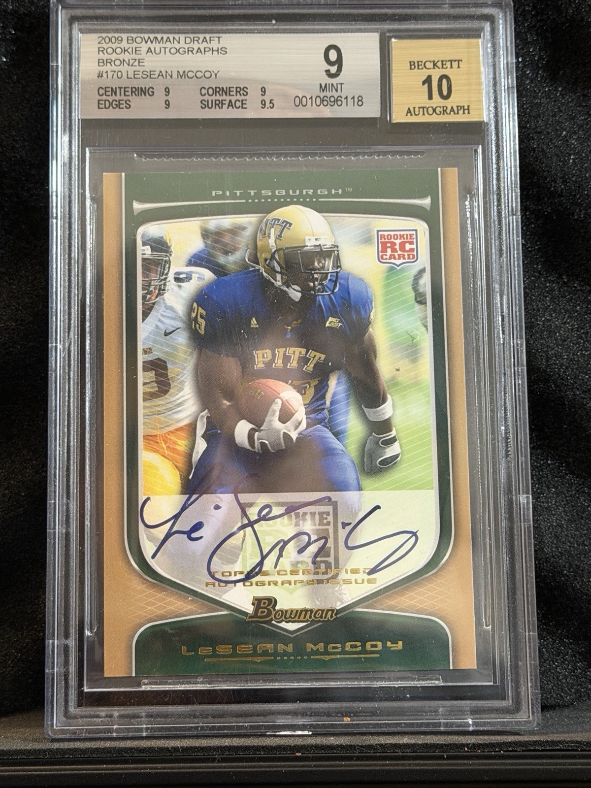 LeSean McCoy Bowman Draft #170 Autograph-Bronze
