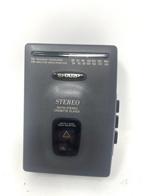 Vintage Sharp JC-180(GY) Stereo Radio Cassette Player Recorder Tested Works