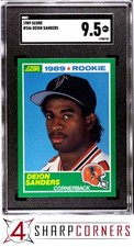 1989 SCORE #246 DEION SANDERS RC HOF SGC 9.5