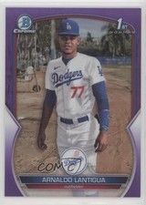2023 Bowman Chrome Prospects Purple Refractor 6/250 Arnaldo Lantigua 1e90