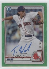 2020 Bowman Chrome Prospect Green Refractor 4/99 Thad Ward #CPA-TW Auto 0h6f