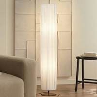 Lindby Stehlampe 'Virelle' In Weiß Aus Textil (2 Flammig, E27) - Stehleuchte, Fl