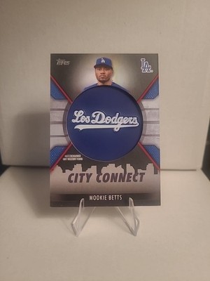 🔥2023 Topps Series 1 Mookie Betts City Connect Cap Patch Card Black SP 219/299