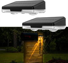 2pack Solar Mailbox Lights Outdoor Dusk To Dawn House Number Address Lighting