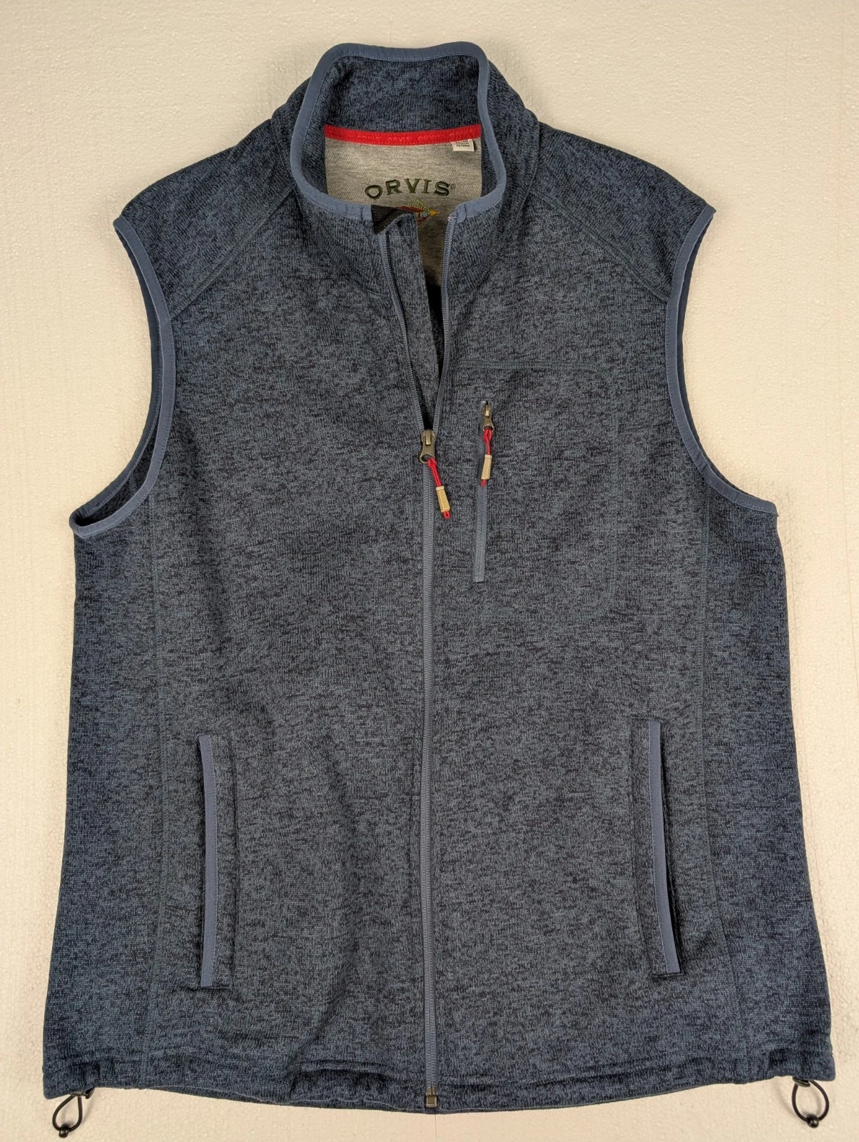 Orvis Full Zip Sweater Vest Men's XL Fishing Blue Pockets Fleece Utility Outdoor
Opens in a new wind