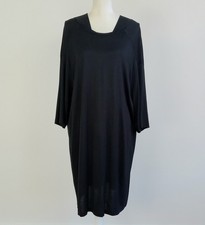 One-Size HENRIK VIBSKOV Woman's Black Oversized OVERLAY Lagen Tunic Dress LAYER