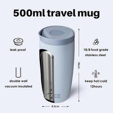 BOTTLE BOTTLE Insulated Travel Mug 500ml Stainless Steel Office Coffee Cup