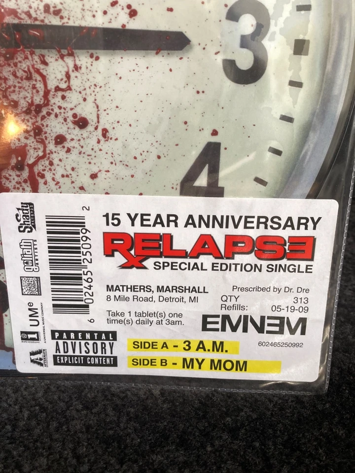 Eminem Slim Shady "3am My Mom" Relapse Vinyl album LIMITED EDITION Picture Disc - Image 3 of 3