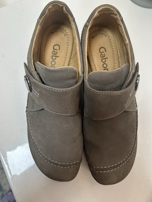 Gabor  Best Fitting  Monk Strap Adjustable Leather Pump. Taupe Size 7 US NEW