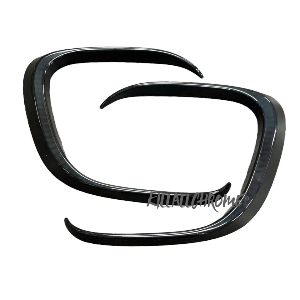 Fits MINI Gloss Black JCW Bumper Canards F55 F56 Duct Surround John ...