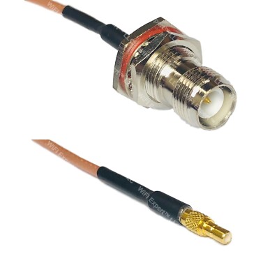 RG316 RP-TNC FEMALE BULKHEAD to SSMB Male RF Cable Rapid-SHIP LOT