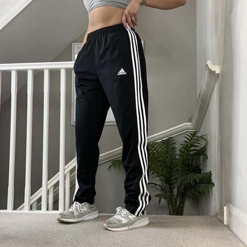Adidas Relaxed Fit Soft Training Trainingshose Gr. M Unisex Y2k Retro Schwarz