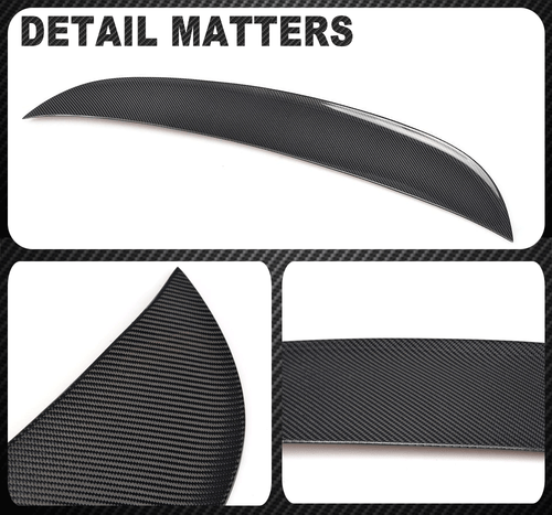 Fit For Porsche Panamera 2014-2016 REAL Carbon Rear Trunk Spoiler Boot Lip Wing  - Bild 12 von 12