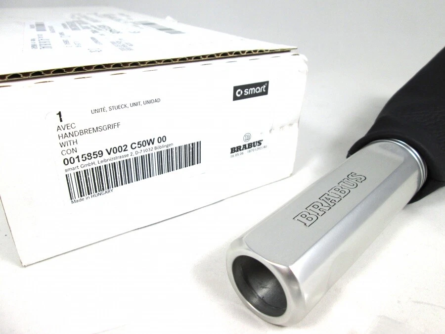 Original Smart Roadster 452 BRABUS Palanca de freno de mano Empuñadura de freno de mano Aluminio Mate Foto 2 de 3