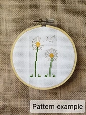 Counted Cross Stitch Dandelions Pattern