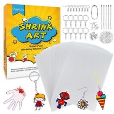 165 Pieces Shrink Sheet Kit includes 20 Pieces Shrink Film Sheets and 145 Pie...