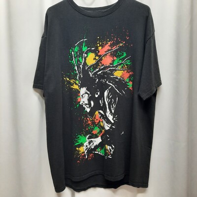 Bob Marley Reggae T-shirt Men's Size XL Zion Roots Wear Music Concert Tee Bands