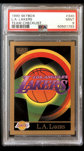 1990 Los Angeles Lakers Team Checklist #340