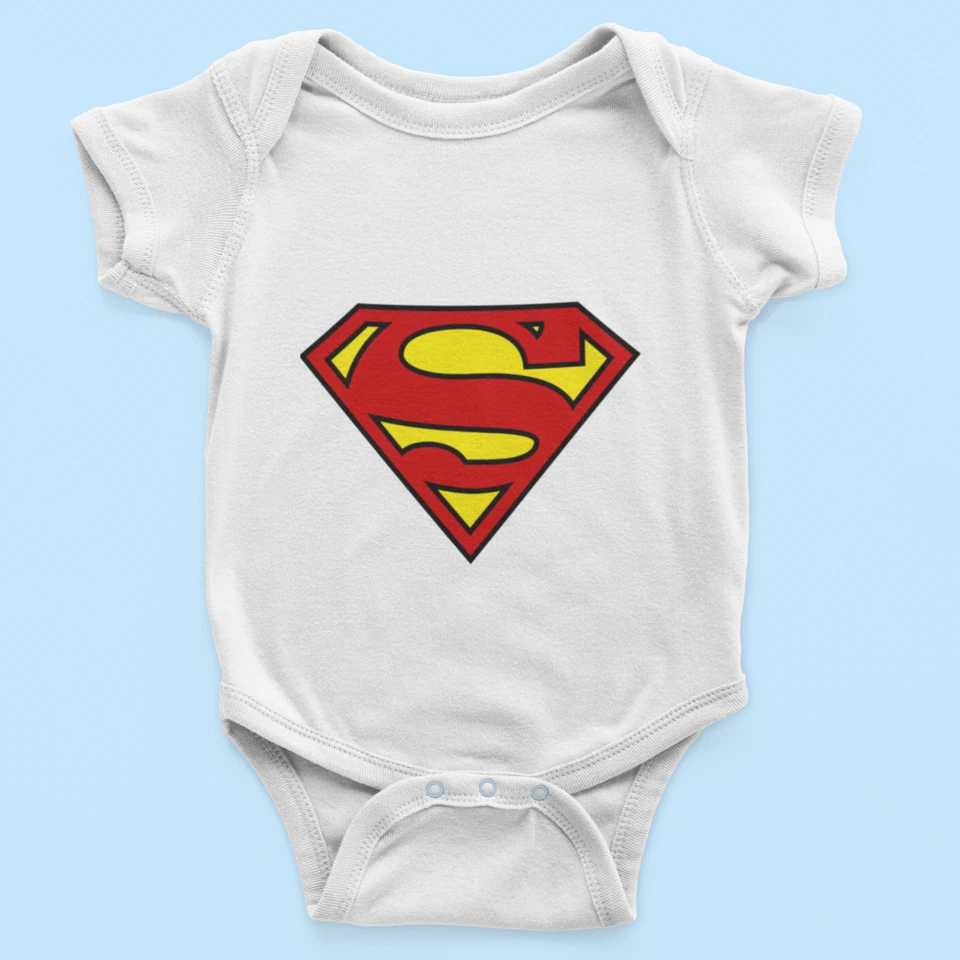 Bio Baumwolle Babystrampler für Superman Marvel Fans - Bild 4 von 4
