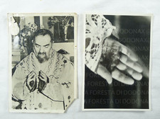 VECCHIE FOTOGRAFIE VERE FOTO S. PADRE PIO STIGMATE ORIGINALI ANNI '50 RELIQUIA