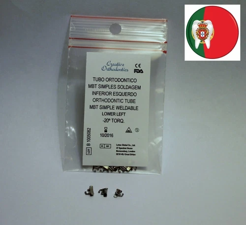 Orthodontic Buccal Tube 1ST Molar Weldable Single Convertible MBT .022" LR 10pcs