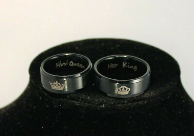 Ringe Partner Freundschaft 2er Set King/Queen Krone NEU