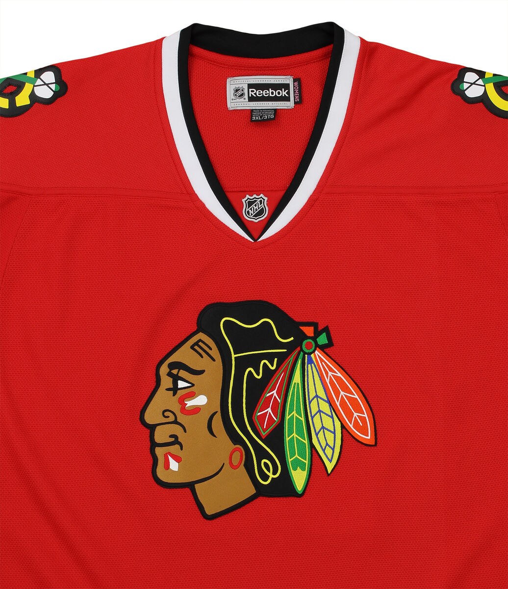SHARP Chicago Blackhawks Reebok Premier 7185 HOME Red Jersey