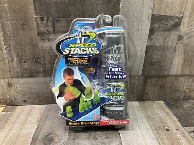 SPEED STACKS Green Competition Cups  &  Carrying Bag WSSA Brand New!