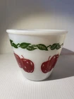 Vintage Hazel Atlas APPLE Milk Glass 6” Wide Splash Proof Mixing Bowl