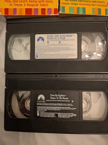 Dora The Explorer Tapes (VHS Nick Jr) Lot 4 Dance Rescue Pirate Diego Wish Star - Picture 2 of 10