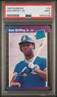 Ken Griffey Jr. 1989 Donruss #33 RC Rookie PSA 9 MINT CENTERED Mariners HOF