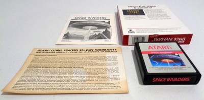 Atari 2600 - 1988 - SPACE INVADERS Red Label CIB Complete Tested + Working