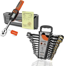 12-Piece (Metric) Ratcheting Wrench Set & 3/8 Digital Torque Wrench