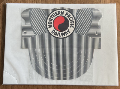 #ad Vintage Northern Pacific Railway Engineer Paper Hat Railroad Advertising $15.00