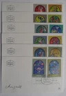 STAMPMART : ISRAEL 1973 SC#509-520 CHAGALL GLASS PAINTINGS 6 FDC SET