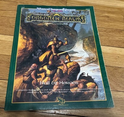 Advanced Dungeons & Dragons 2e Hall of Heroes Original TSR Forgotten Realms