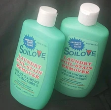 lot of 7 Bottles - Soilove Laundry Soil-Stain Remover 16oz