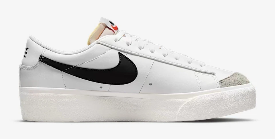 Size 8 - Nike Blazer Platform Low White Black W - Image 2 of 4