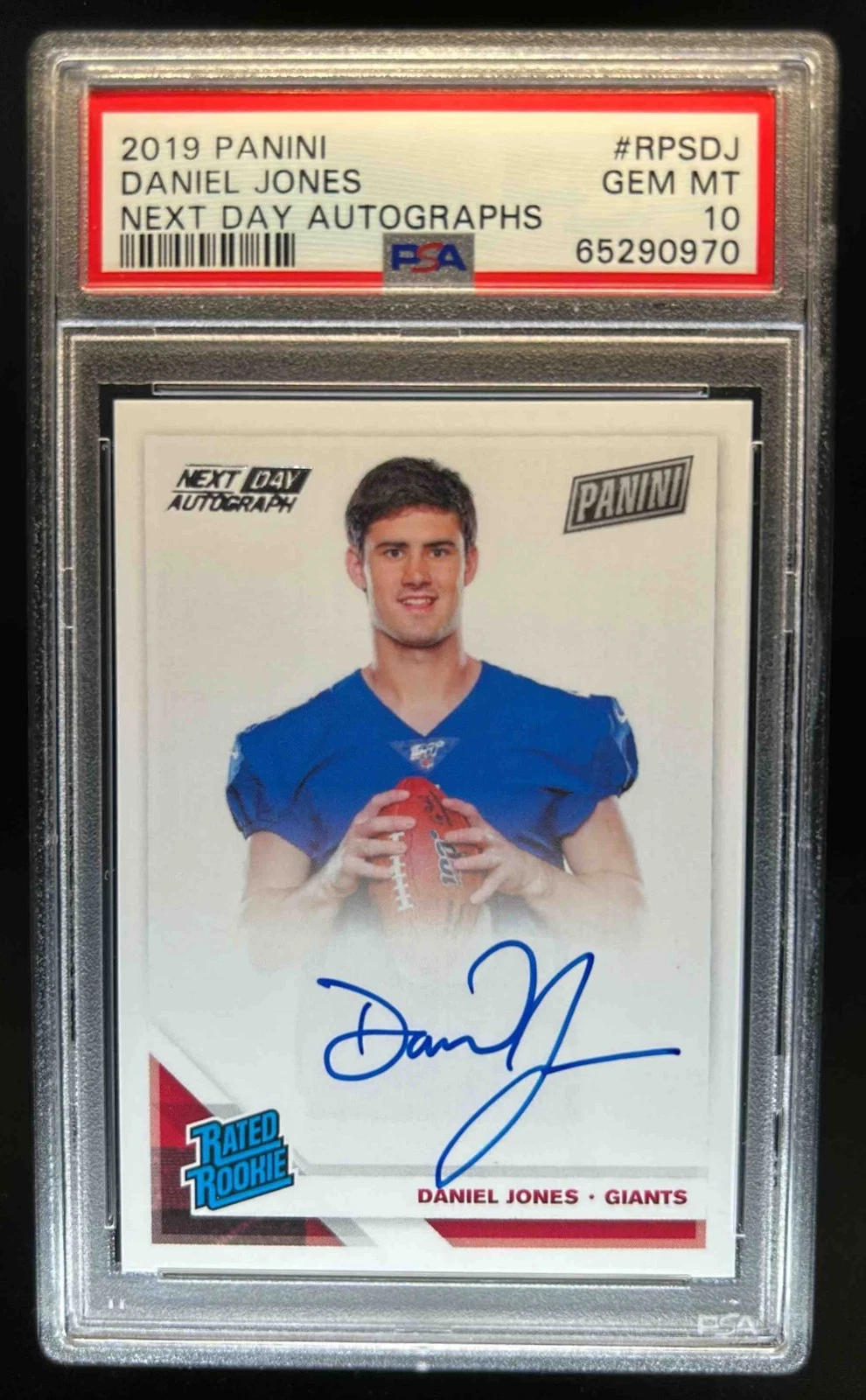 Daniel Jones Panini Next Day Autographs #RPSDJ Base